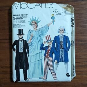 UNCUT Vintage 1988 McCall's Pattern 3813 Costumes Size Large